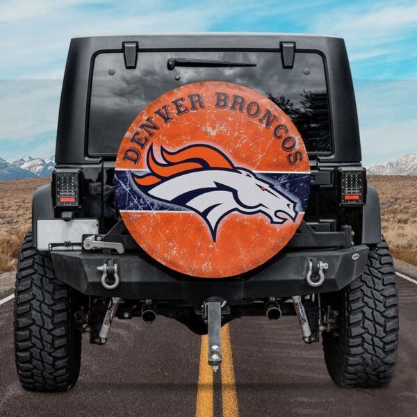 Denver Broncos Big Logo Spare Tire Cover Gift For Campers