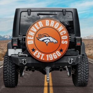 Denver Broncos Est 1960 Spare Tire Cover Gift For Campers