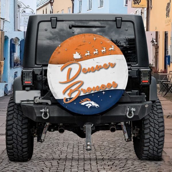 Denver Broncos Santa Claus Spare Tire Cover Gift For Campers