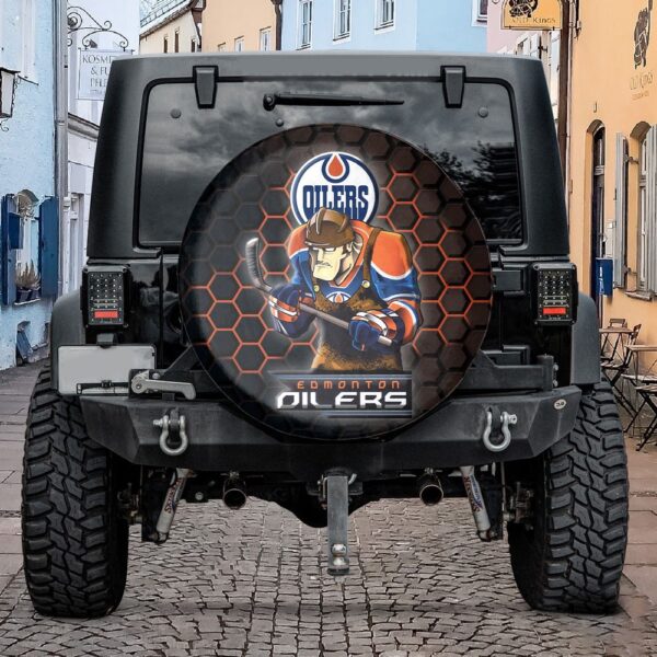 Edmonton Oilers NHL Mascot Spare Tire Cover Gift For Campers