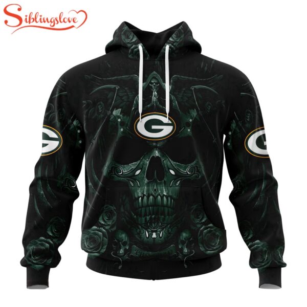 Custom Name And Number Green Bay Packers NFL Halloween All Over Print Hoodie Shirt