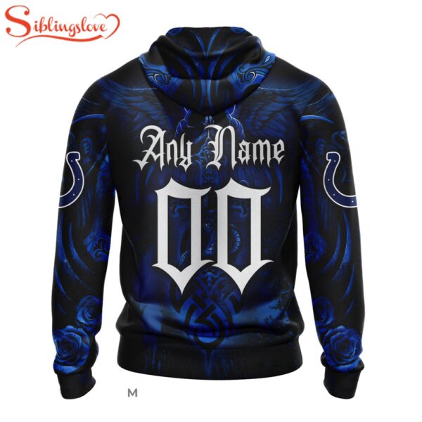 Custom Name And Number Indianapolis Colts NFL Halloween All Over Print Hoodie Shirt