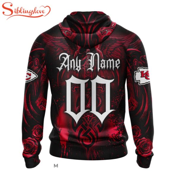 Custom Name And Number Kansas City Chiefs NFL Halloween All Over Print Hoodie Shirt