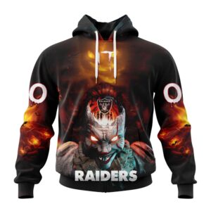 Las Vegas Raiders NFL Halloween Badut Mematikan Personalized Hoodie T Shirt 1