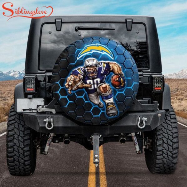 Los Angeles Chargers NFL Mascot Spare Tire Cover Gift For Campers