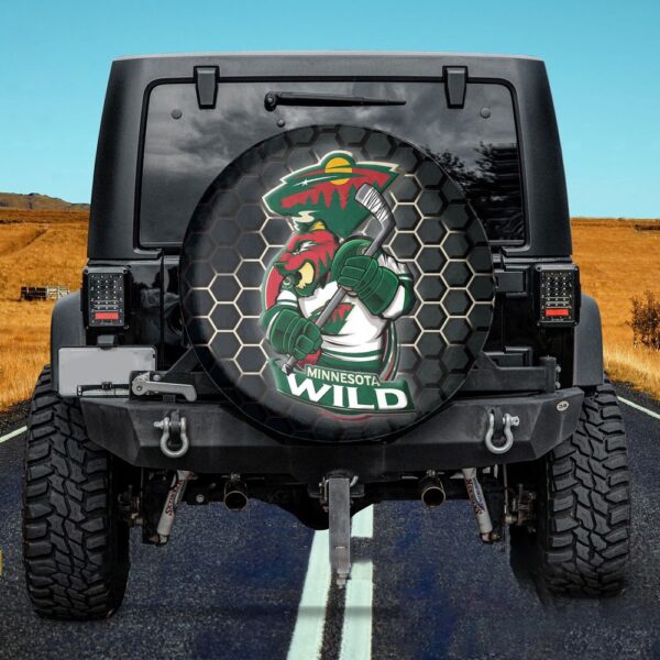 Minnesota Wild NHL Mascot Spare Tire Cover Gift For Campers