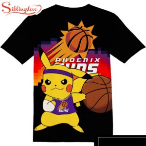 NBA Phoenix Suns Pokemon Pikachu  All Over Print T-Shirt