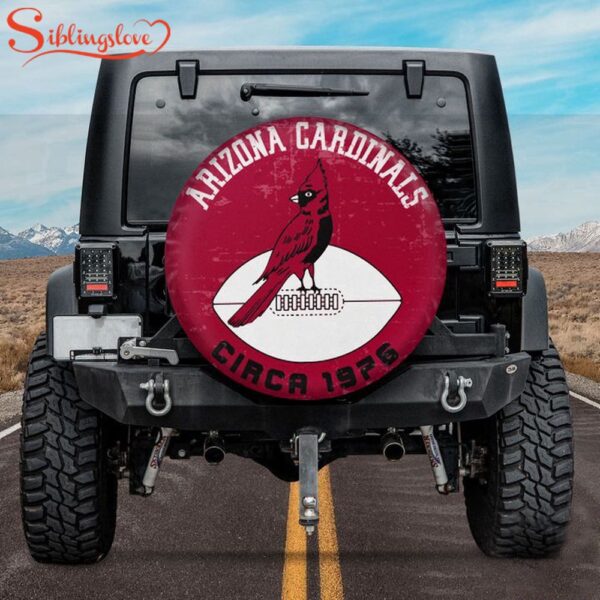 NFL Arizona Cardinals Vintage Spare Tire Cover Gift For Campers