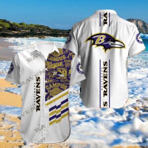 NFL Baltimore Ravens Aloha Hawaiian…