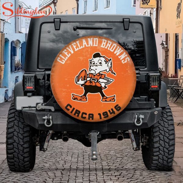 NFL Cleveland Browns Vintage Spare Tire Cover Gift For Campers