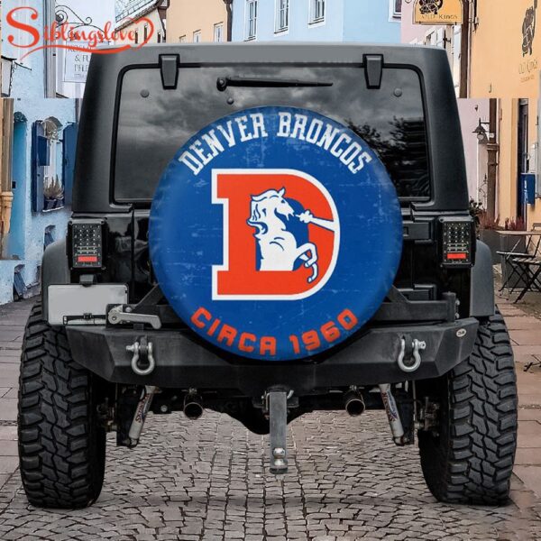 NFL Denver Broncos Vintage Spare Tire Cover Gift For Campers