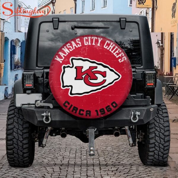 NFL Kansas City Chiefs Vintage Spare Tire Cover Gift For Campers