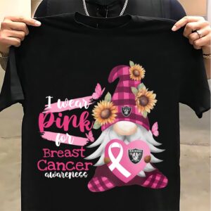 NFL Las Vegas Raiders I Wear Pink Breast Cancer Awareness Classic T-Shirt