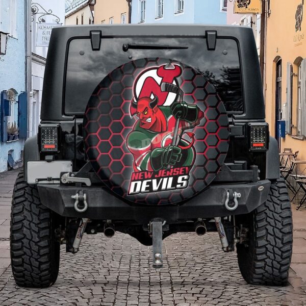 New Jersey Devils NHL Mascot Spare Tire Cover Gift For Campers