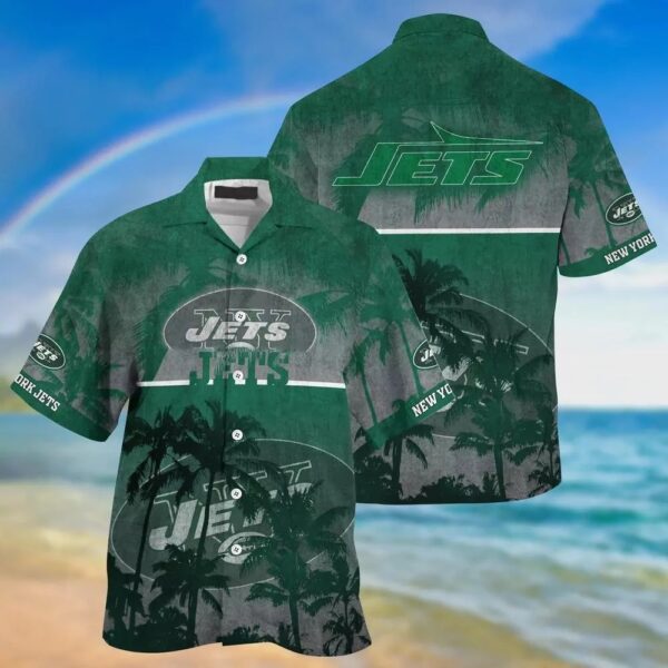 New York Jets Nfl Hawaiian Shirt Style Tropical Pattern Summer For Awesome Fans