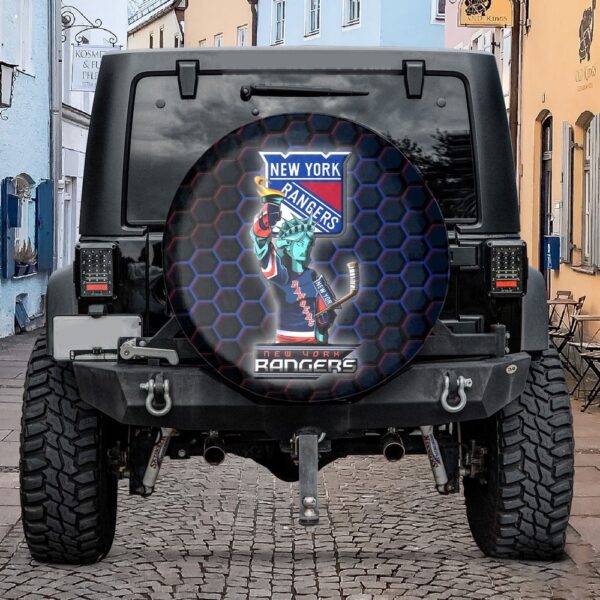 New York Rangers NHL Mascot Spare Tire Cover Gift For Campers