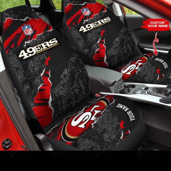 Personalized Name San Francisco 49ers Car Seat Covers