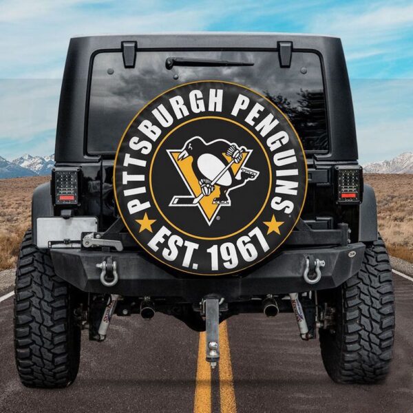 Pittsburgh Penguins Est 1967 Spare Tire Cover Gift For Campers