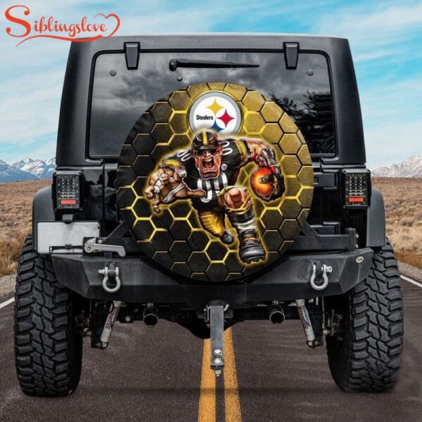 Pittsburgh Steelers NFL Mascot Spare Tire Cover Gift For Campers