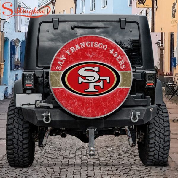 San Francisco 49ers Big Logo Spare Tire Cover Gift For Campers