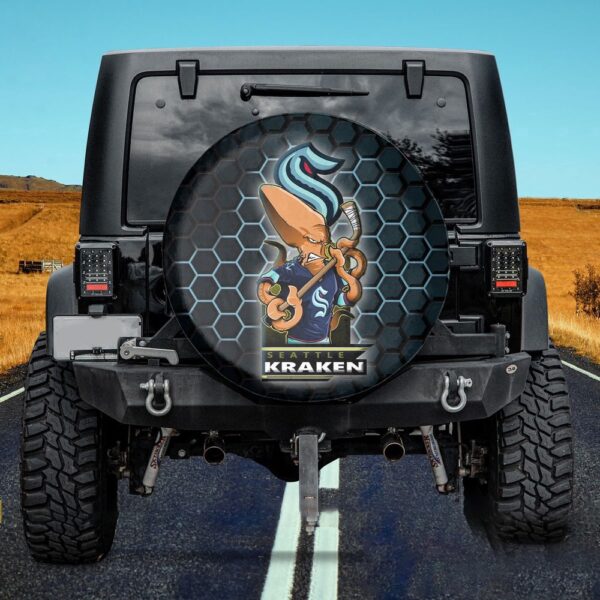 Seattle Kraken NHL Mascot Spare Tire Cover Gift For Campers