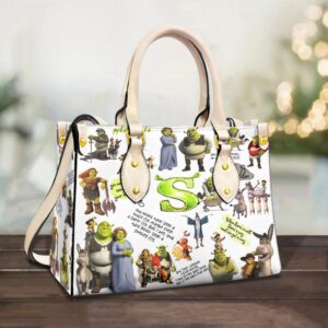 Shrek Cartoon Leather HandBag