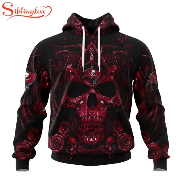 Custom Name And Number Tampa Bay Buccaneers NFL Halloween All Over Print Hoodie Shirt