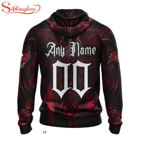 Custom Name And Number Tampa Bay Buccaneers NFL Halloween All Over Print Hoodie Shirt