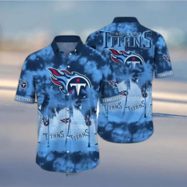 Tennessee Titans Nfl Hawaiian Shirt Tropical Pattern Graphic  Sleeve Summer Gift For Fans Hot Trend 2023