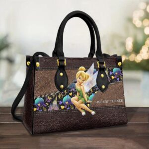 Tinkerbell Disney Cartoon Leather Handbag