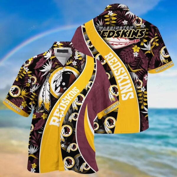 Washington Redskins NFL Hawaiian Shirt With Tropical Pattern For Your Loved Ones