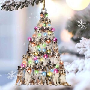 Australian Shepherd Lovely Treet, Christmas…