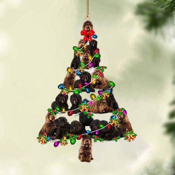 Barbet-Christmas Tree Lights-Two Sided Christmas Plastic Hanging Ornamen