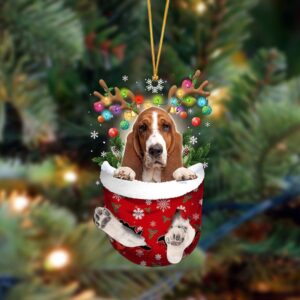 Basset Hound-In Christmas Pocket Two…