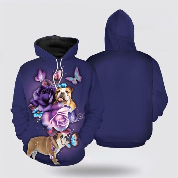 Bulldog Magical Christmas All Over Print 3D Hoodie