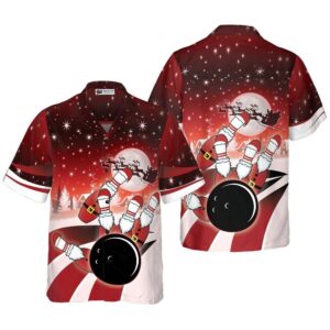 Christmas Bowling Shirt Short Sleeve…