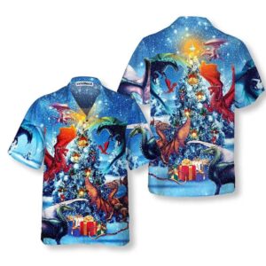 Christmas Dragons Reunion Christmas Hawaiian Shirt