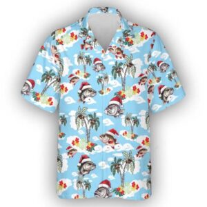 Christmas Fish Hawaiian Shirt For…