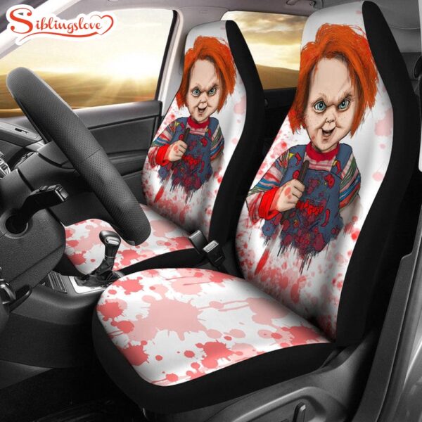 Chucky Blood Horror Halloween Car Seat Covers