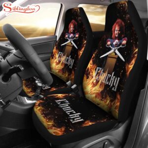 Chucky Fire Horror Halloween Car Seat Covers