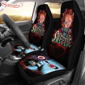 Chucky Horror Halloween Childs Play Horror Movie Fan Car Seat Cover