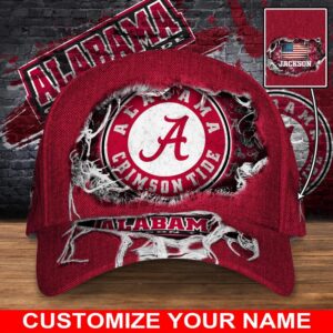 Customized NCAA Alabama Crimson Tide Baseball Cap Chic Vibes in Headwear