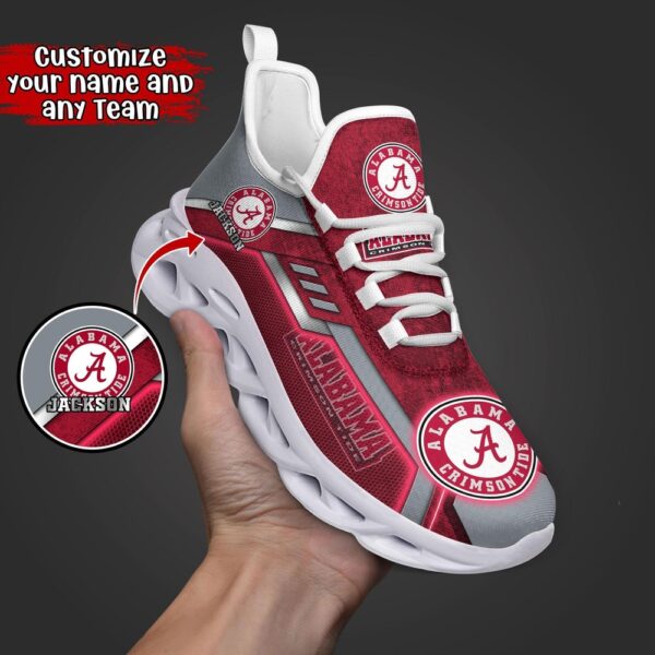 Customized NCAA Alabama Crimson Tide Sneaker Max Soul Shoes Soulful Stride