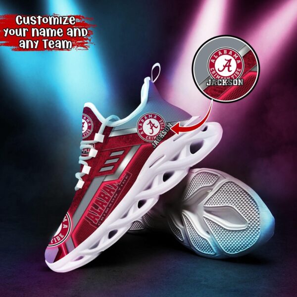 Customized NCAA Alabama Crimson Tide Sneaker Max Soul Shoes Soulful Stride