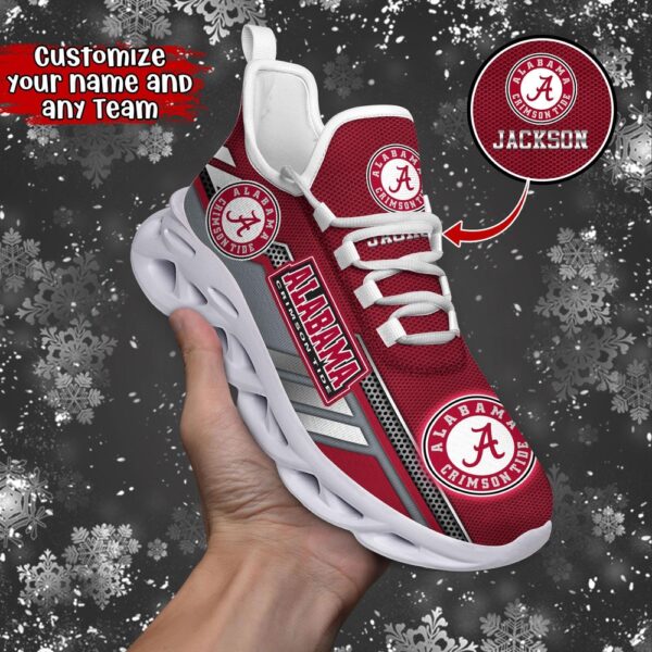 Customized NCAA Alabama Crimson Tide Sneaker Max Soul Shoes Stride Stylishly