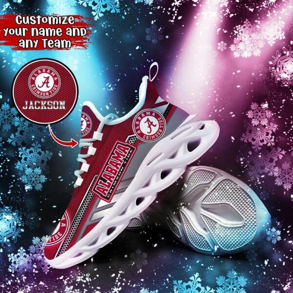 Customized NCAA Alabama Crimson Tide Sneaker Max Soul Shoes Stride Stylishly