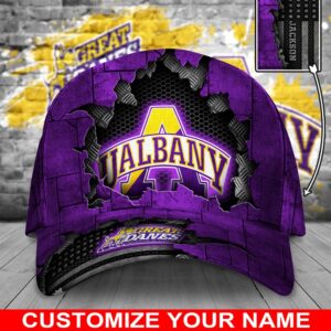 Customized NCAA Albany Great Danes Baseball Cap Comfy Magic Headpiece