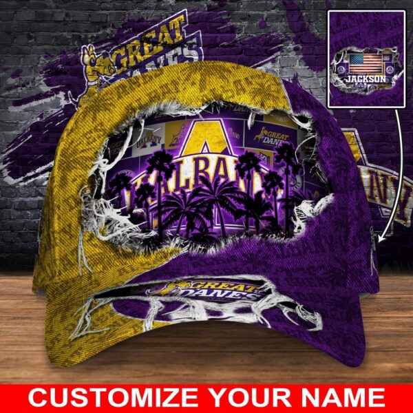 Customized NCAA Albany Great Danes Baseball Cap Sleek Layers Of Bliss