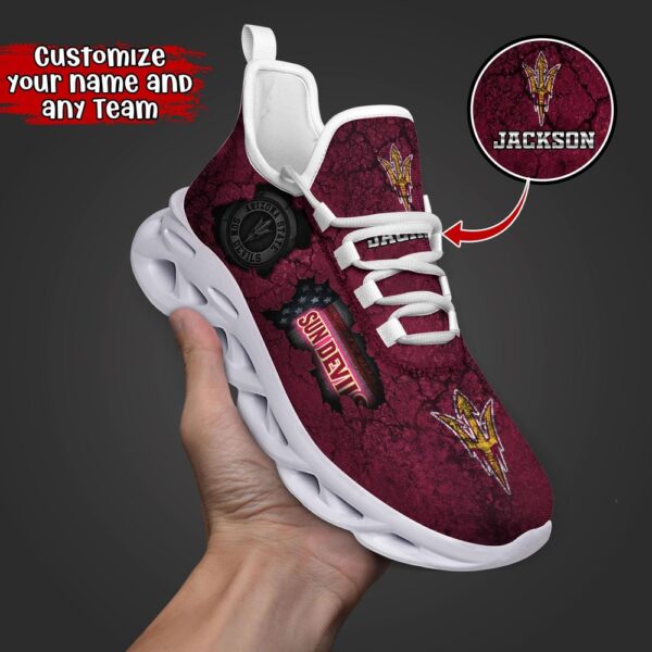 Customized NCAA Arizona State Sun Devils Sneaker Max Soul Shoes Max Comfort Glide