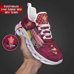 Customized NCAA Arizona State Sun Devils Sneaker Max Soul Shoes Sneaker Elegance Fusion